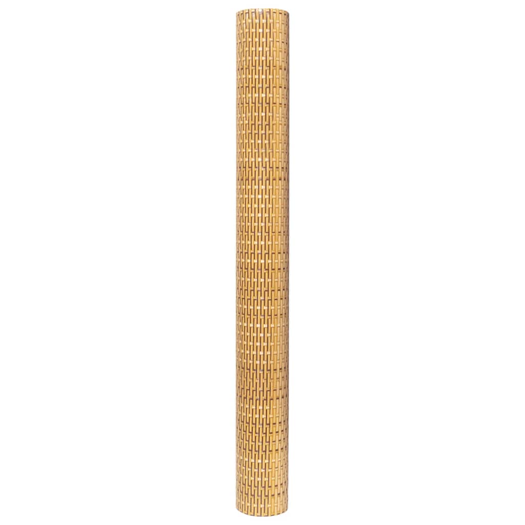Világosbarna polyrattan erkélyparaván 300x90 cm 4