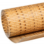 Világosbarna polyrattan erkélyparaván 300x90 cm 7