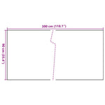 Világosbarna polyrattan erkélyparaván 300x90 cm 8