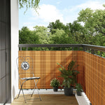 Világosbarna polyrattan erkélyparaván 300x90 cm