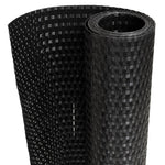 Fekete polyrattan erkélyparaván 400x80 cm 2