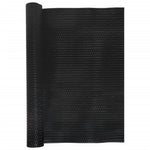 Fekete polyrattan erkélyparaván 400x80 cm 3