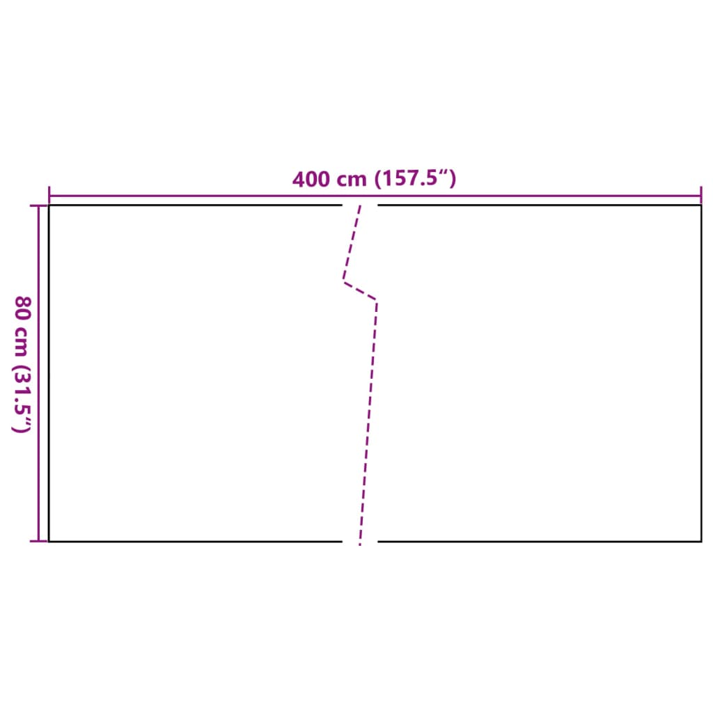 Fekete polyrattan erkélyparaván 400x80 cm 8