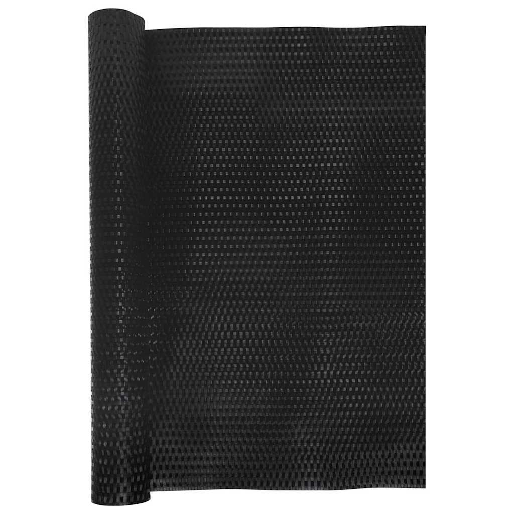 Fekete polyrattan erkélyparaván 1000x100 cm 3