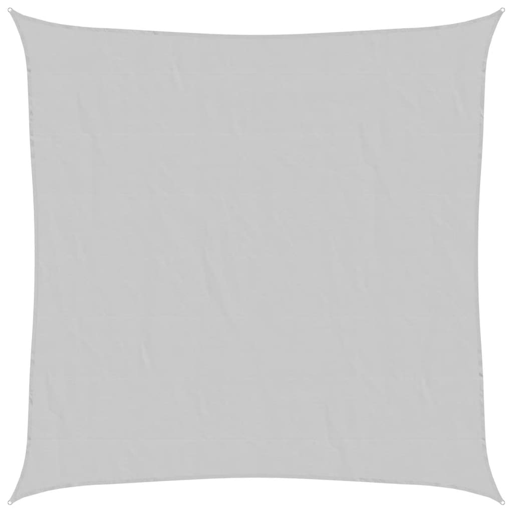 Világosszürke 100% poliészter oxford szövet napvitorla 6x6 m 2