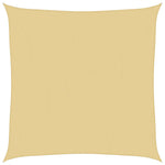 Homokszínű 100% poliészter oxford szövet napvitorla 7 x 7 m 2