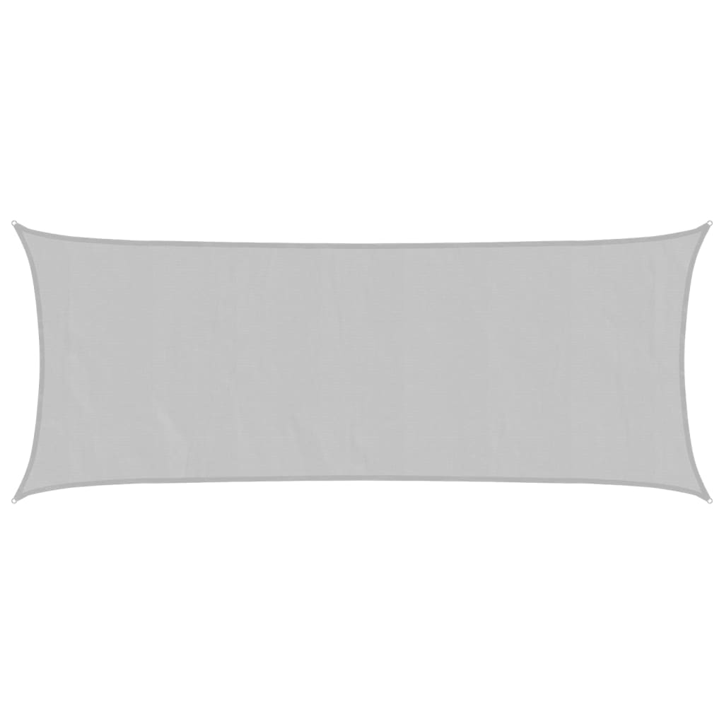 Világosszürke 100% poliészter oxford szövet napvitorla 5 x 2 m 2