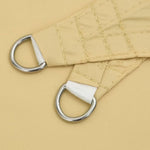 Homokszínű 100% poliészter oxford szövet napvitorla 5x3 m 5