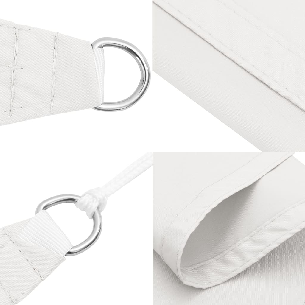 Fehér 100% poliészter oxford szövet napvitorla 2 x 2 x 2 m 6