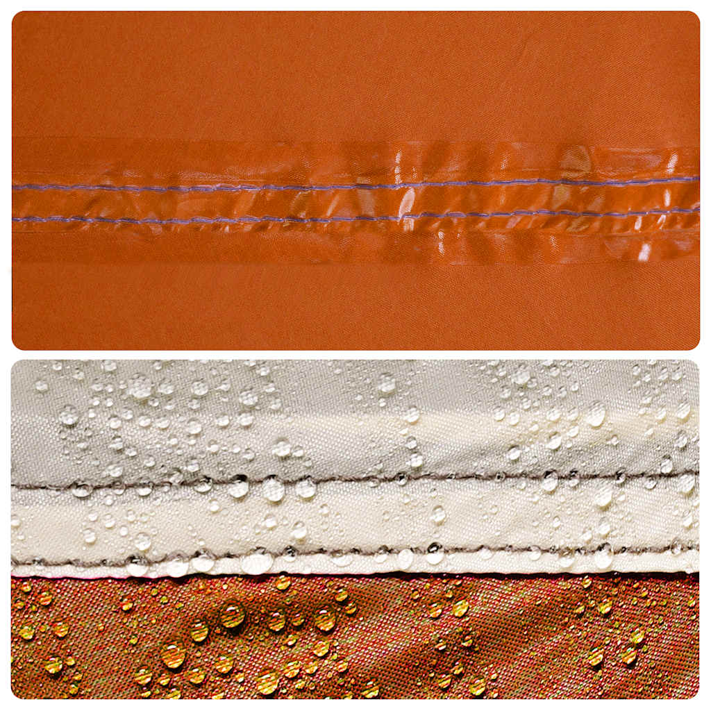 Szürke-narancssárga vízálló kempingponyva 500 x 294 cm 8