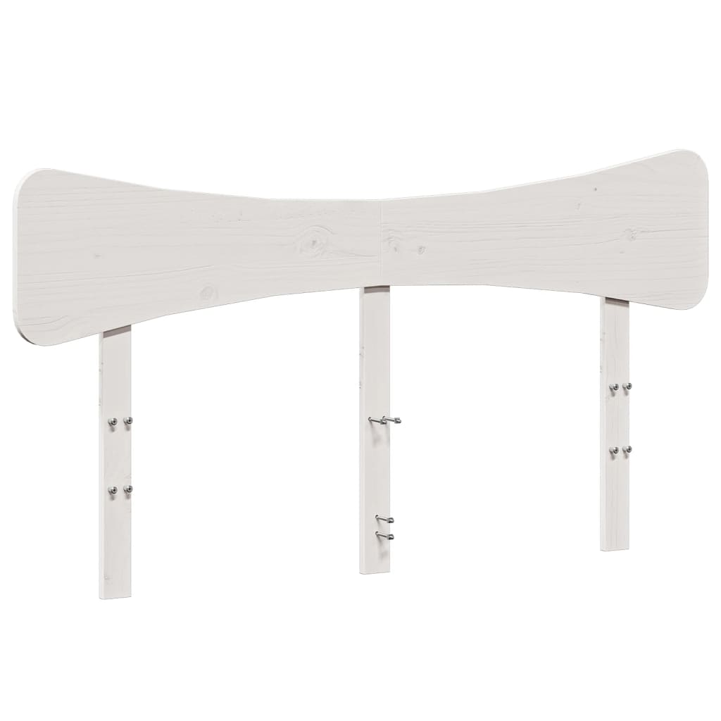 Fehér tömör fenyőfa fejtámla 160 cm 2