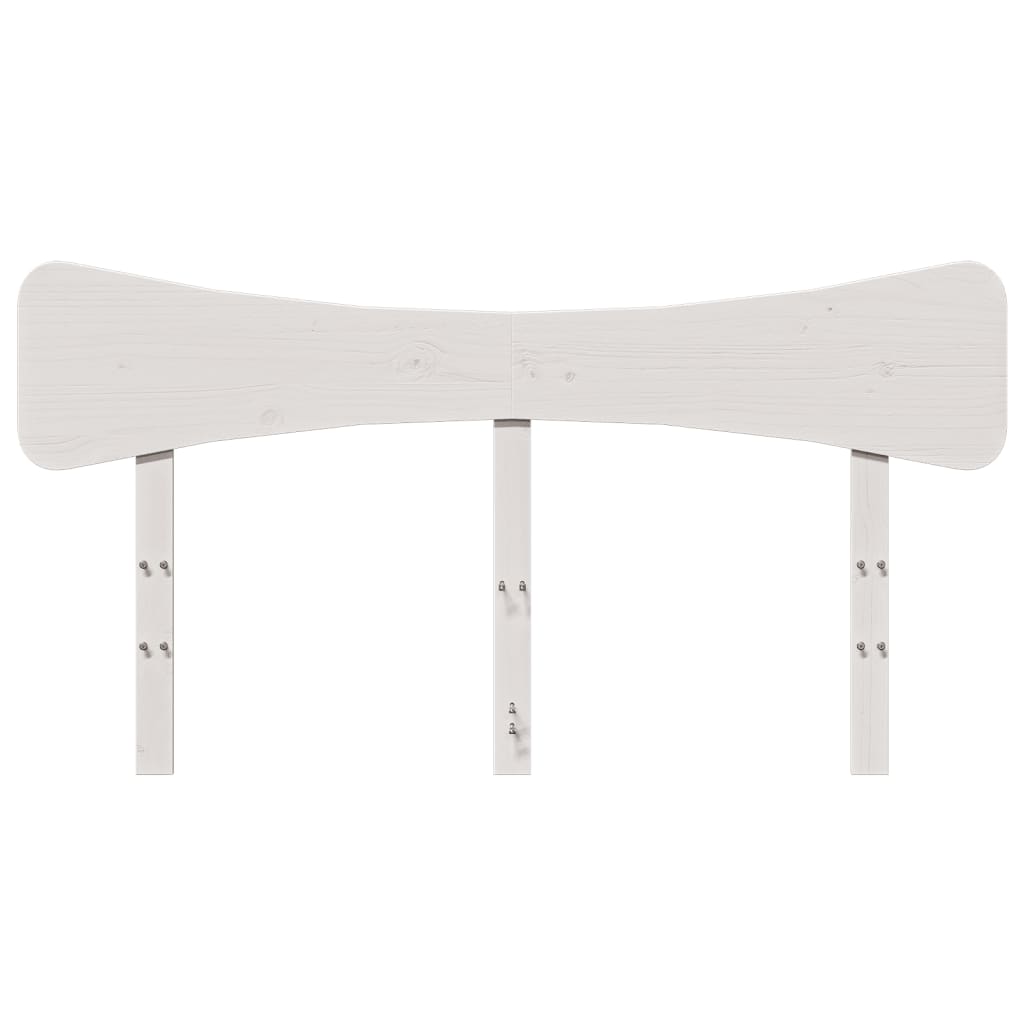 Fehér tömör fenyőfa fejtámla 160 cm 4