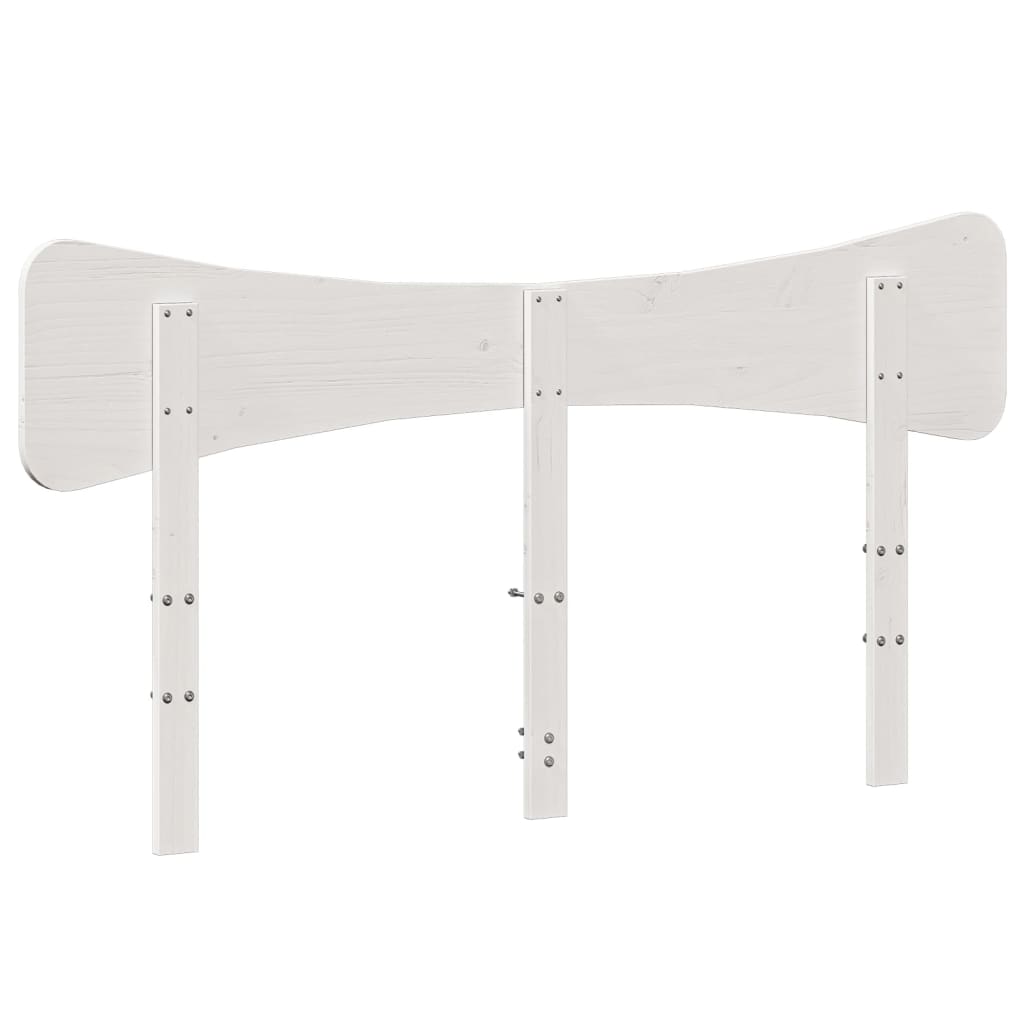 Fehér tömör fenyőfa fejtámla 160 cm 6