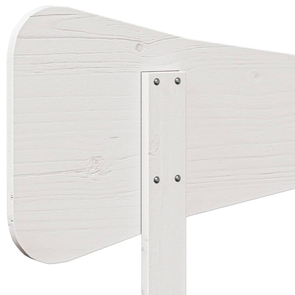 Fehér tömör fenyőfa fejtámla 160 cm 7