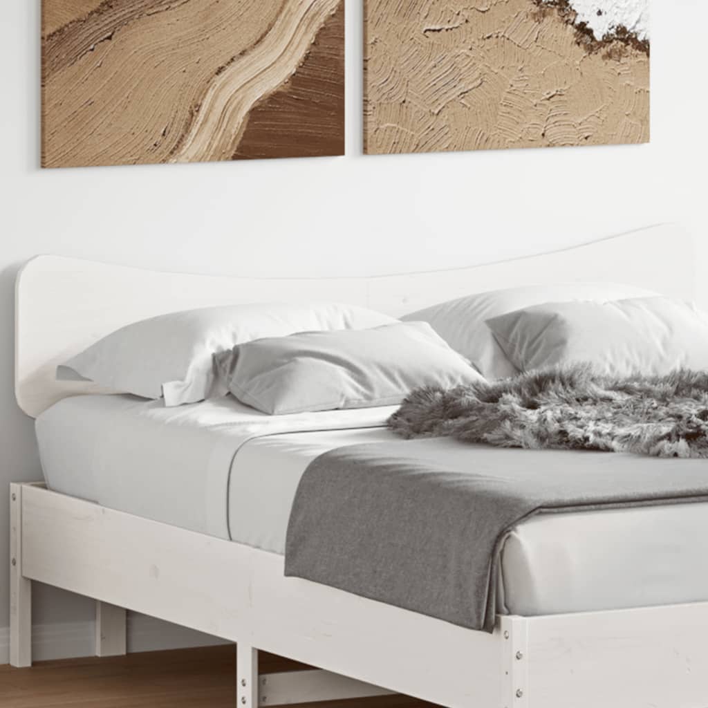 Fehér tömör fenyőfa fejtámla 160 cm