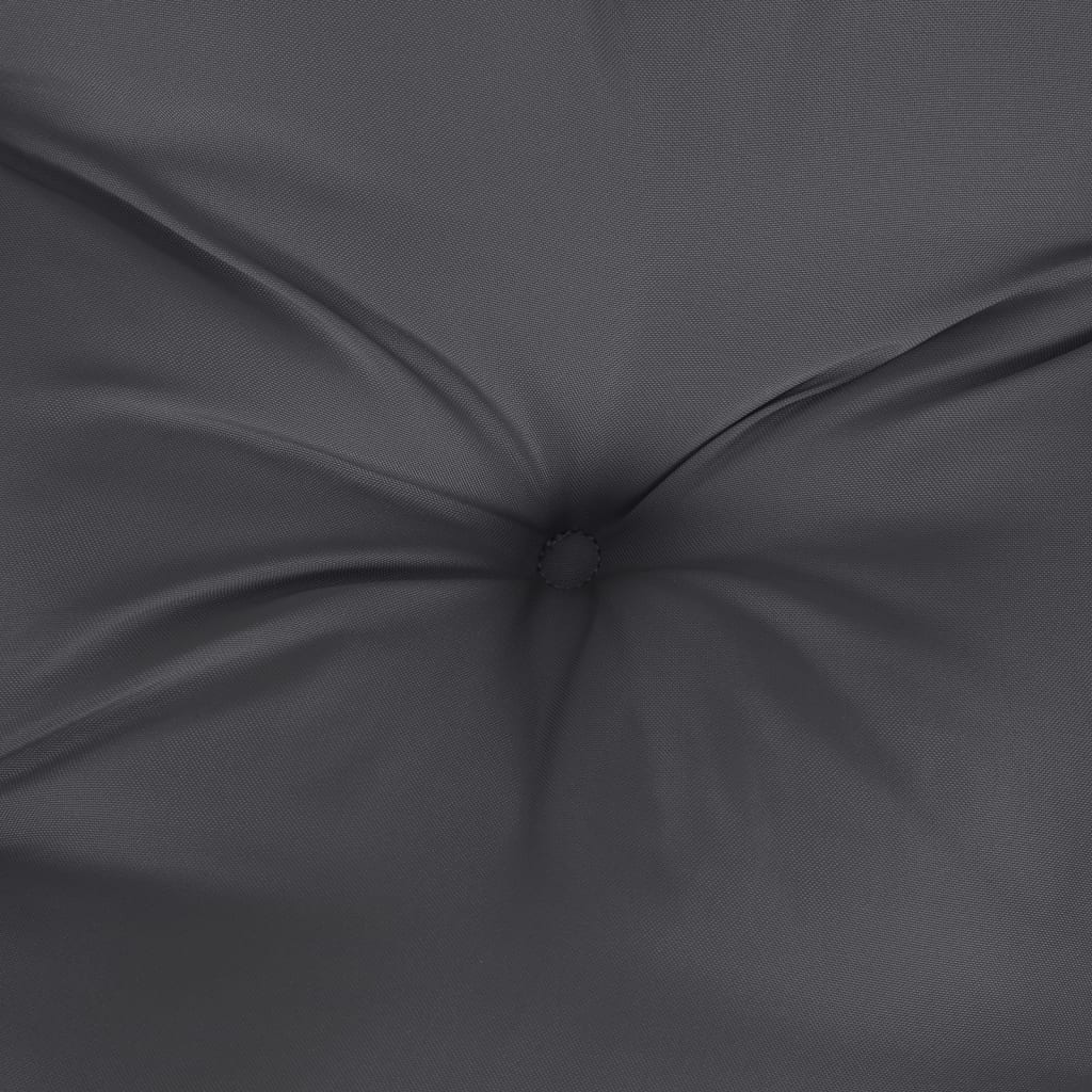 2 db antracit szövet magas háttámlájú székpárna 120x50x7 cm 8