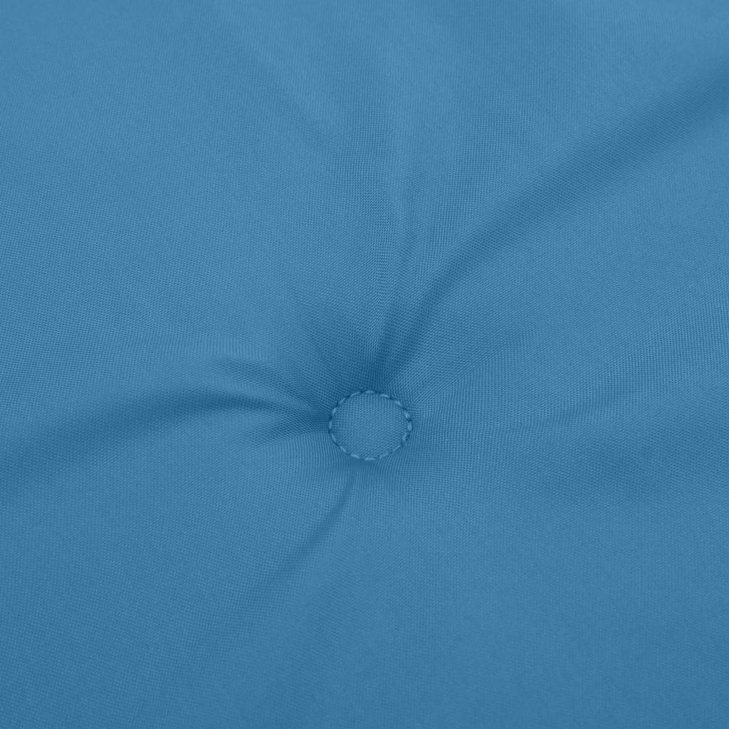 4 db melange kék szövet magas háttámlájú székpárna 120x50x4 cm 8