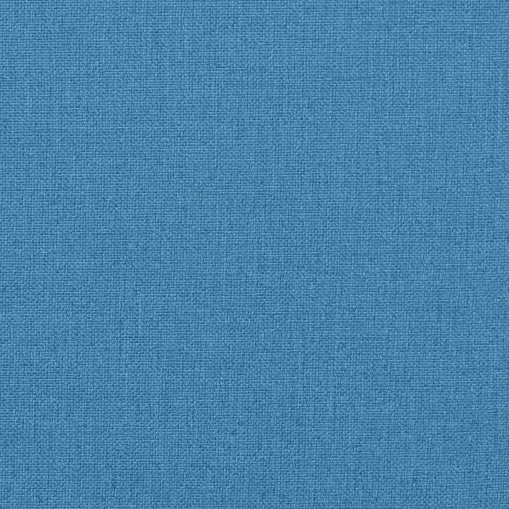 4 db melange kék szövet magas háttámlájú székpárna 120x50x4 cm 10