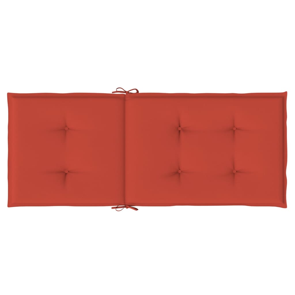 6 db melange piros szövet magas háttámlájú székpárna 120x50x4cm 7