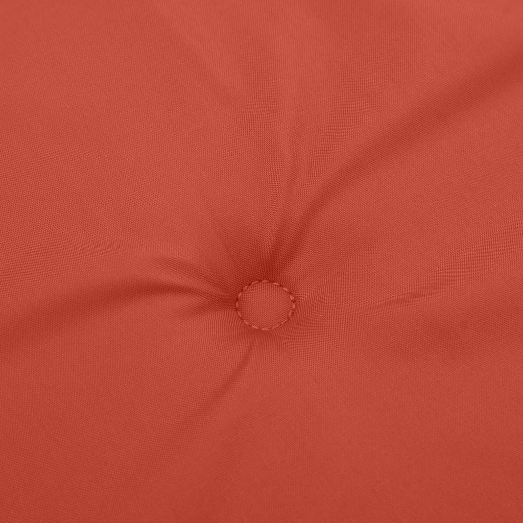 4 db melange piros szövet háttámlás székpárna 100x50x4 cm 9