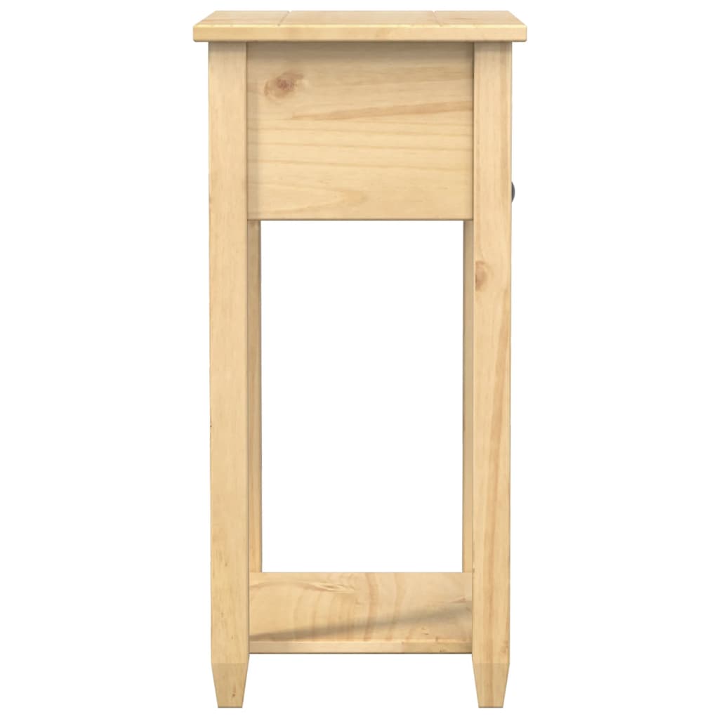 Corona tömör fenyőfa konzolasztal 55 x 35 x 73 cm 5