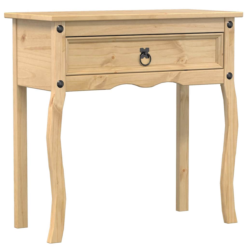 Corona tömör fenyőfa konzolasztal 73 x 35 x 73 cm 2