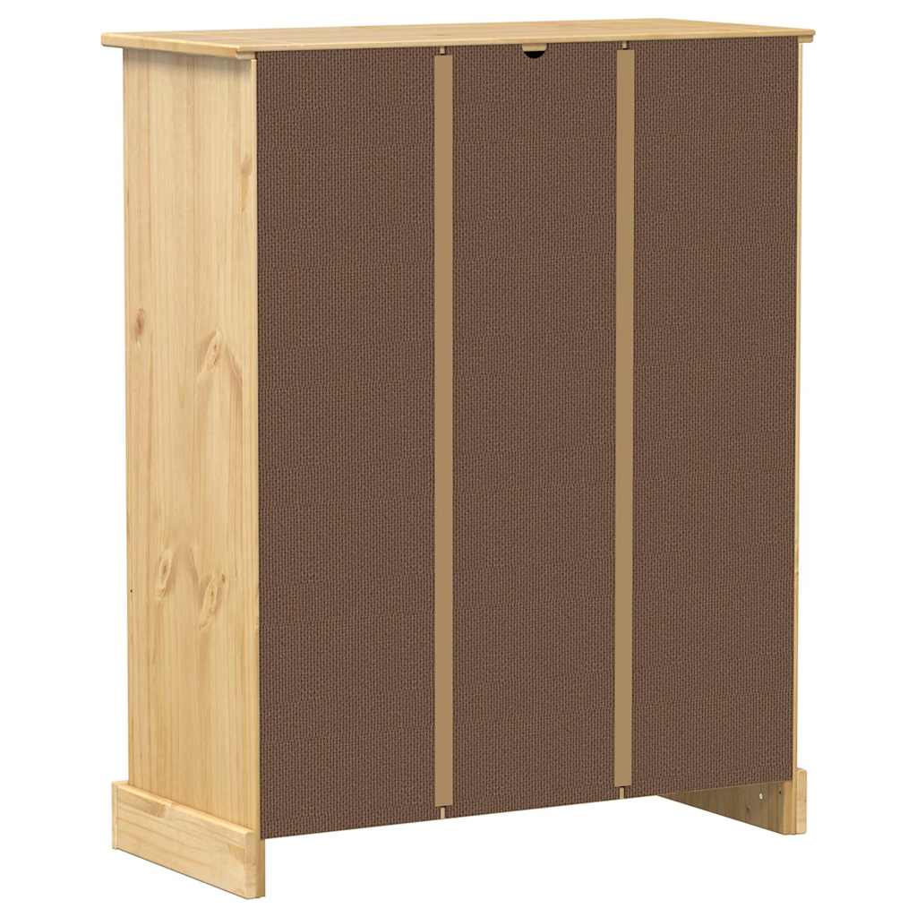 Corona tömör fenyőfa cipőszekrény 86 x 38,5 x 108 cm 6