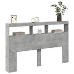 Betonszürke áthidalószekrény LED-világítással 160 x 17 x 102 cm 5
