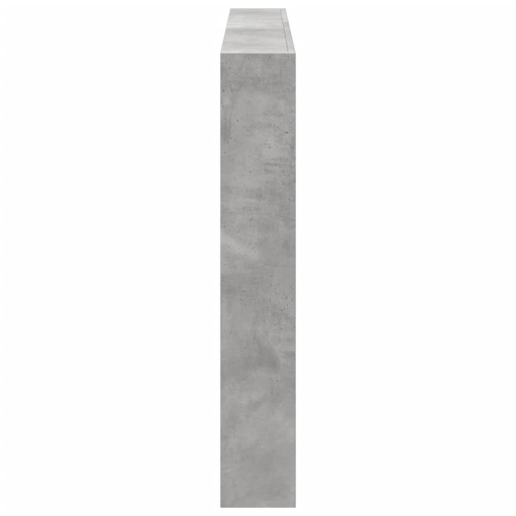 Betonszürke áthidalószekrény LED-világítással 160 x 17 x 102 cm 7
