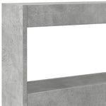 Betonszürke áthidalószekrény LED-világítással 160 x 17 x 102 cm 9