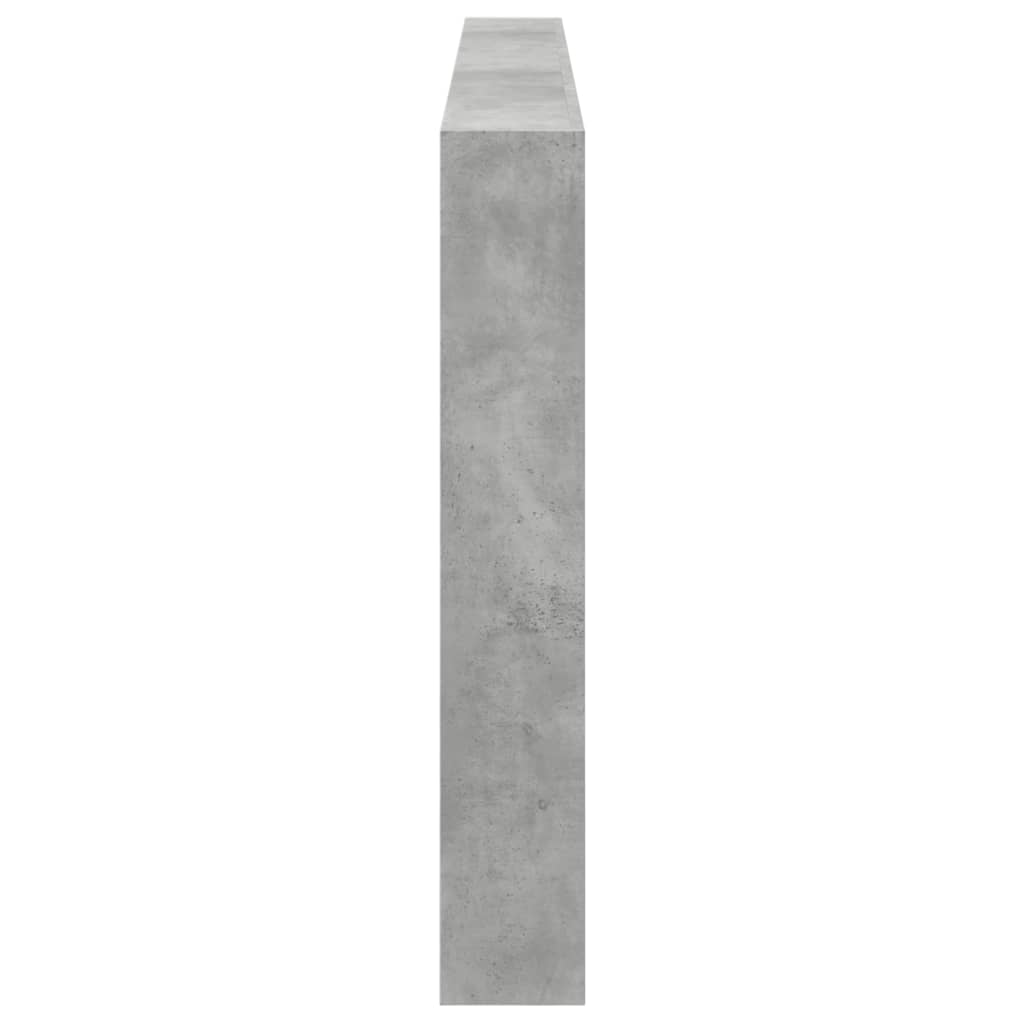 Betonszürke áthidalószekrény LED-világítással 220 x 17 x 102 cm 7