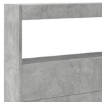 Betonszürke áthidalószekrény LED-világítással 220 x 17 x 102 cm 9