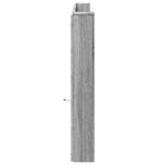 Szürke sonoma színű áthidalószekrény LED-ekkel 220x16,5x103,5cm 7