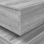 Szürke sonoma színű dohányzóasztal LED-lámpákkal 90x50x40 cm 10