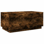 Füstös tölgy színű dohányzóasztal LED-lámpákkal 90x50x40 cm 3