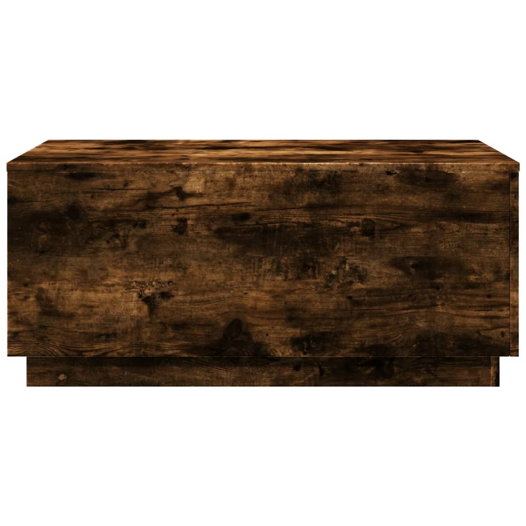 Füstös tölgy színű dohányzóasztal LED-lámpákkal 90x50x40 cm 7