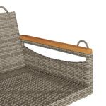 Szürke polyrattan hintapad 63 x 62 x 40 cm 7