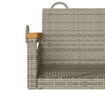 Szürke polyrattan hintapad 63 x 62 x 40 cm 8