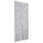 Fehér és szürke zsenília rovarfüggöny 100 x 230 cm 2