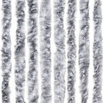Fehér és szürke zsenília rovarfüggöny 100 x 230 cm 5