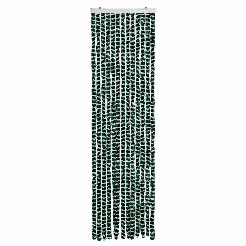 Zöld és fehér zsenília rovarfüggöny 56 x 200 cm 3