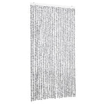 Világosszürke és sötétszürke zsenília rovarfüggöny 100 x 200 cm 2