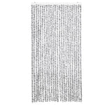 Világosszürke és sötétszürke zsenília rovarfüggöny 100 x 200 cm 3