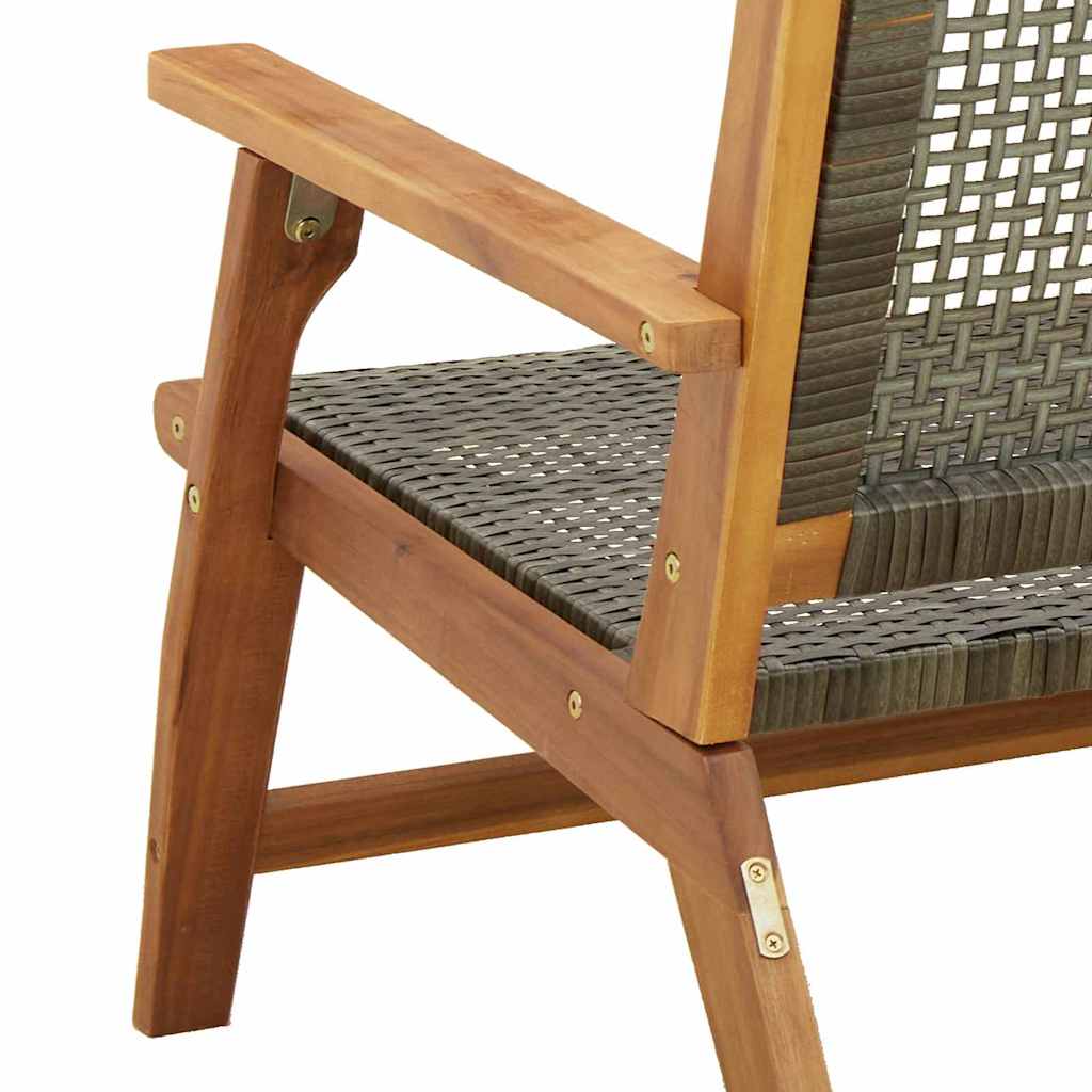 Kerti bútor 2 pcs Szürke 67 x 78 x 73 cm Tömör Akácfa 10