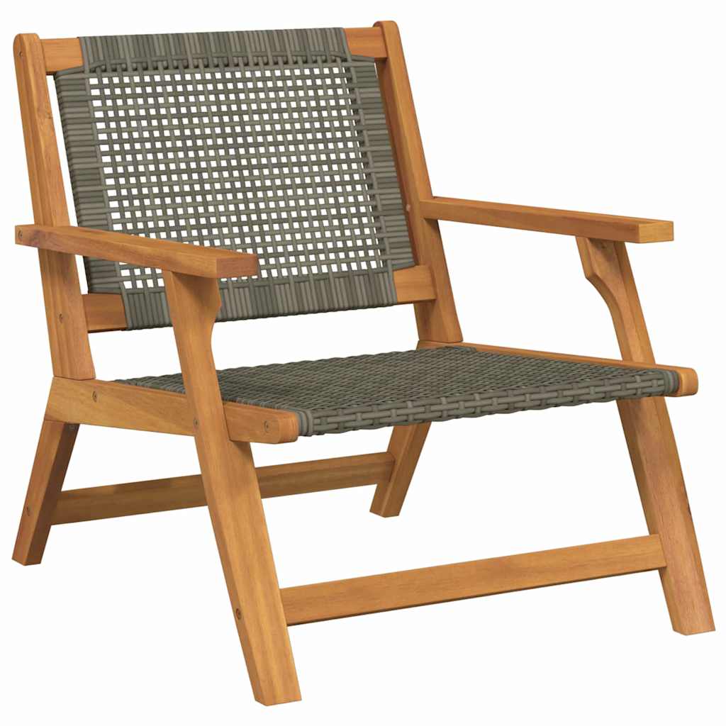 Kerti bútor 2 pcs Szürke 67 x 78 x 73 cm Tömör Akácfa 4