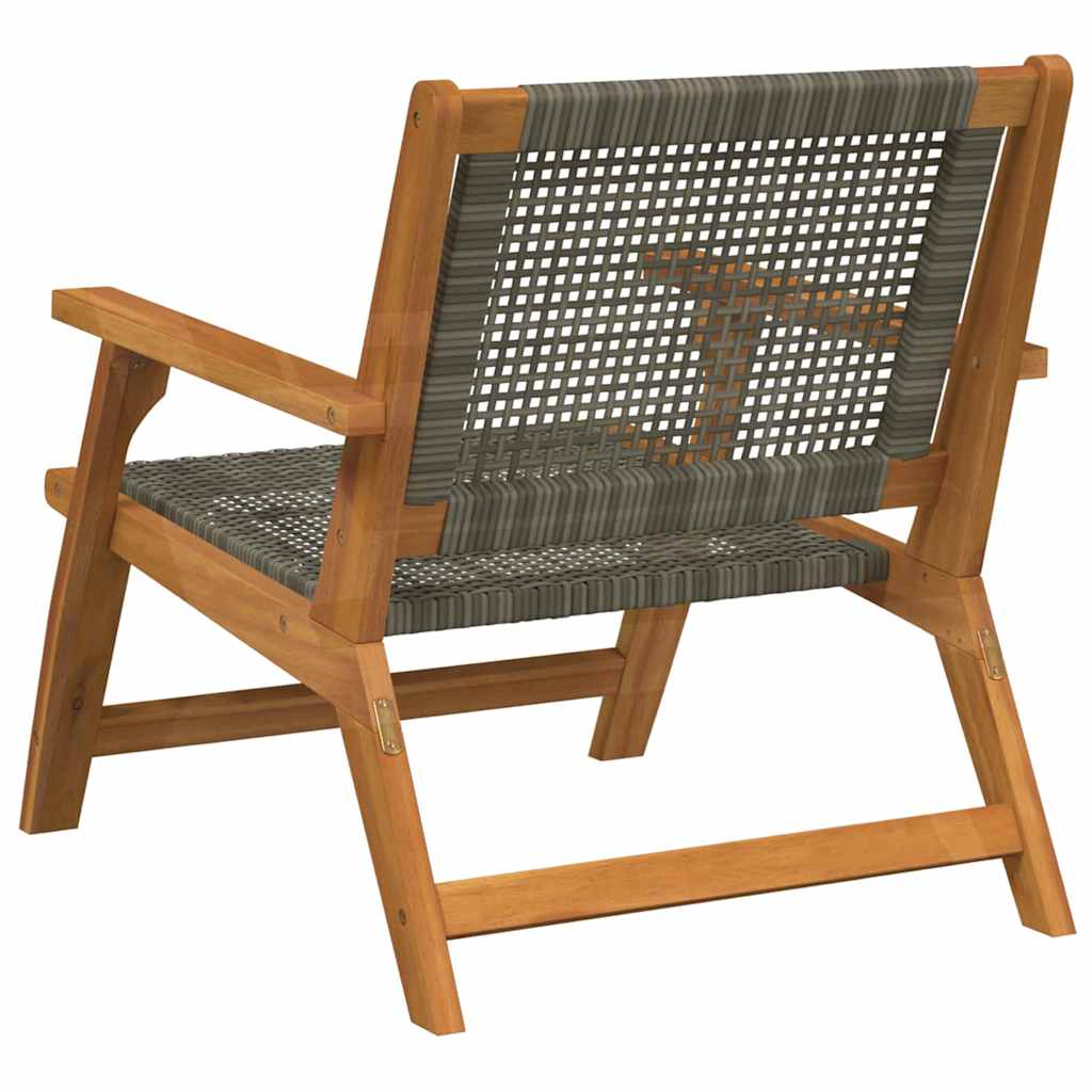 Kerti bútor 2 pcs Szürke 67 x 78 x 73 cm Tömör Akácfa 5