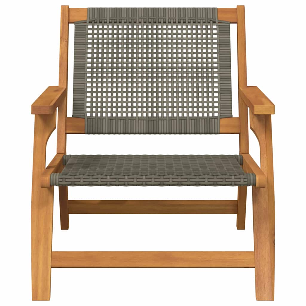 Kerti bútor 2 pcs Szürke 67 x 78 x 73 cm Tömör Akácfa 6