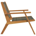 Kerti bútor 2 pcs Szürke 67 x 78 x 73 cm Tömör Akácfa 7
