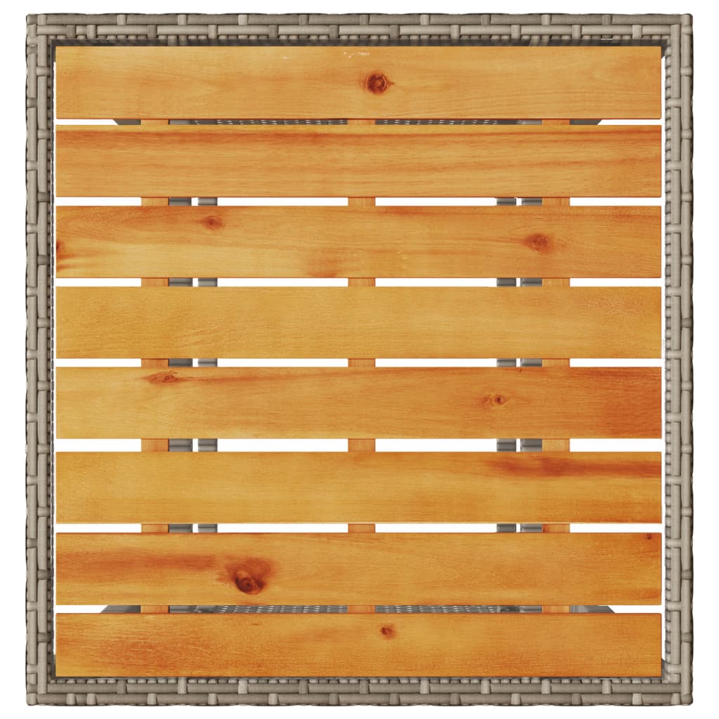 3 részes szürke polyrattan bisztrógarnitúra párnákkal 7