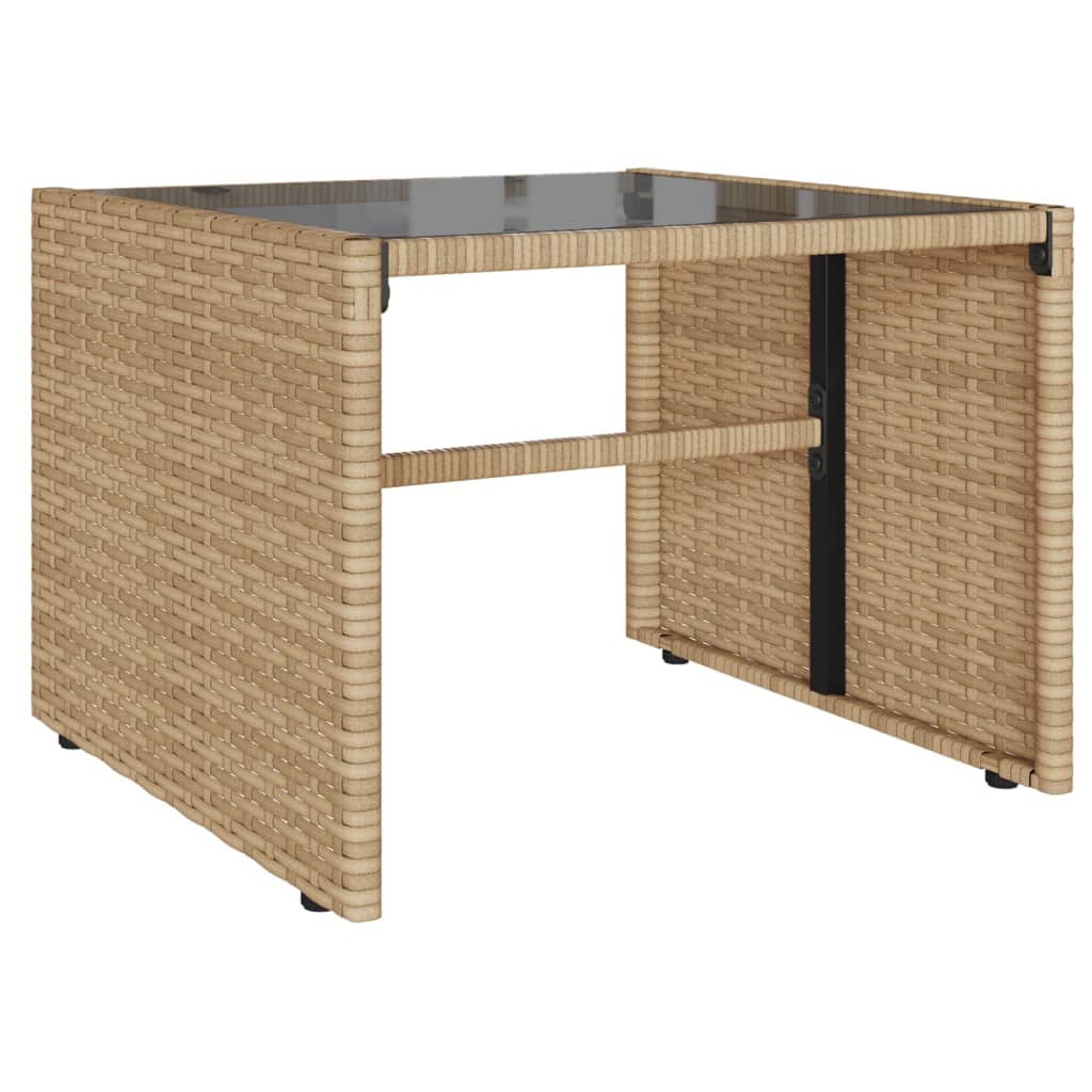 4 részes bézs polyrattan kerti ülőgarnitúra párnákkal 6